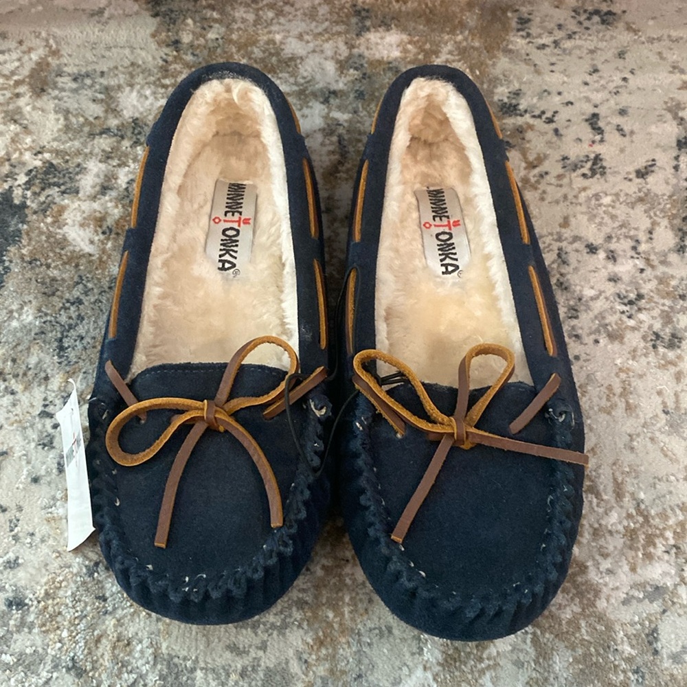 Junior slippers dark navy